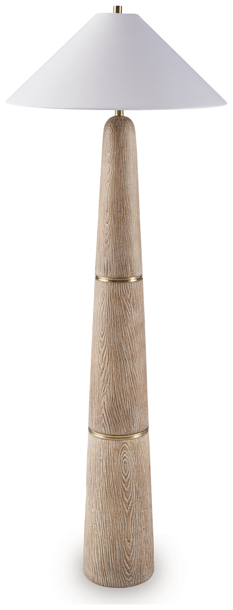 Gasparleigh Floor Lamp — Brown & Gold