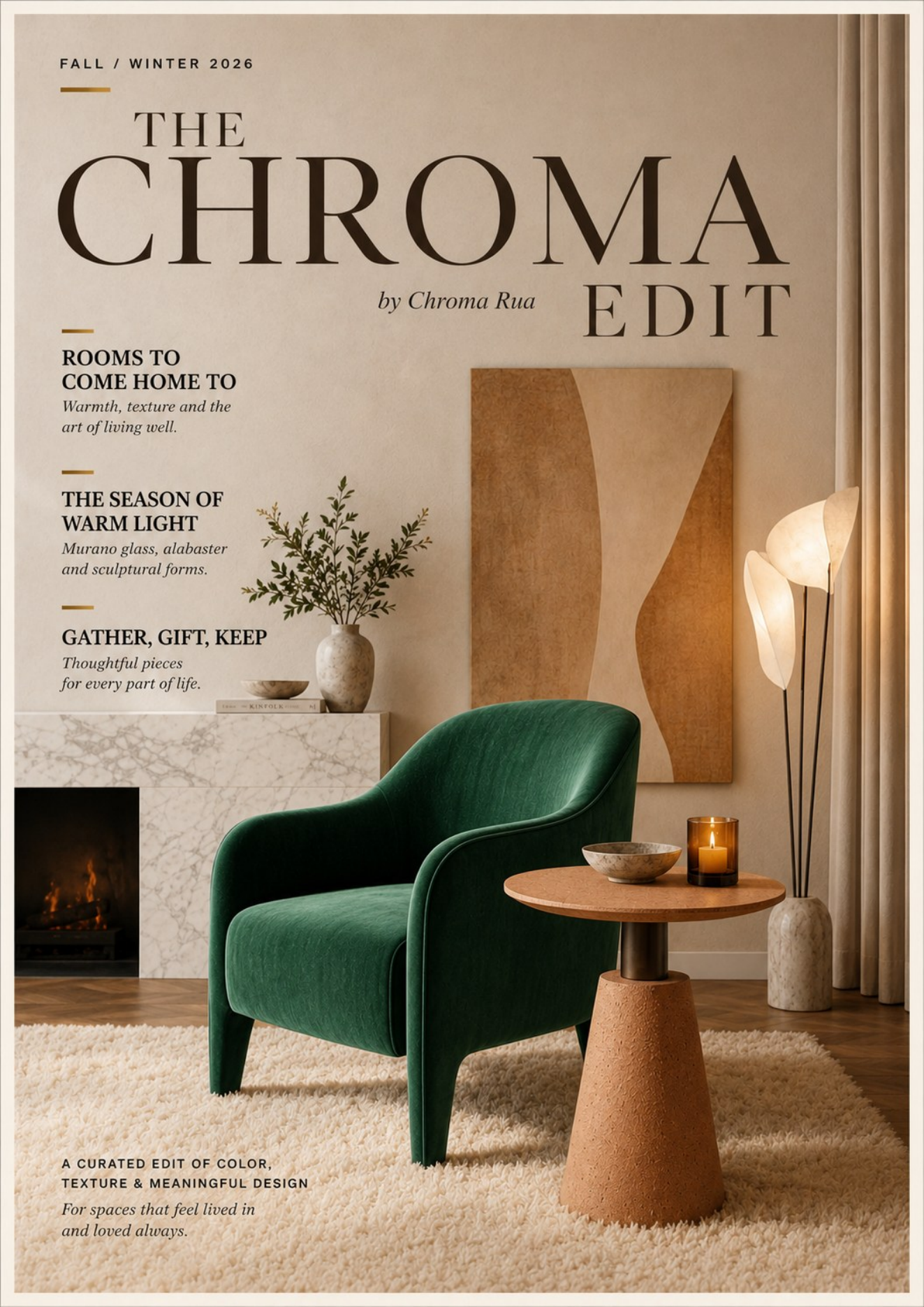 The Chroma Edit Fall / Winter 2026 catalog cover