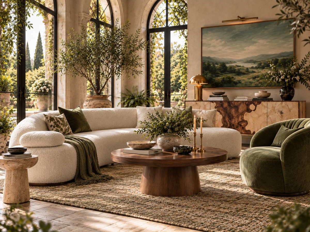 The Malachite Sitting Room — approved natural setting