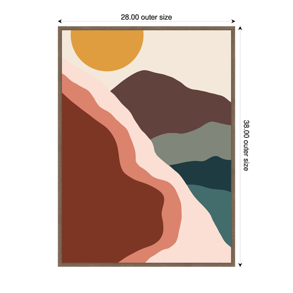 Move Mountains by Alicia Bock Framed Canvas Wall Art Print