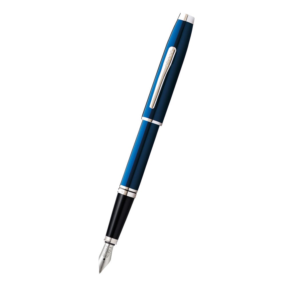 Cross Coventry Blue Lacquer Fountain Pen — Fine Nib