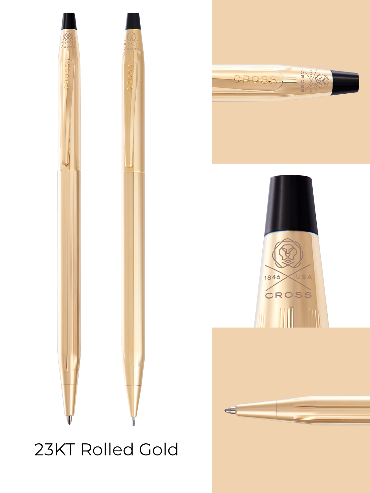Cross Classic Century 23KT Gold Pen & Pencil Set