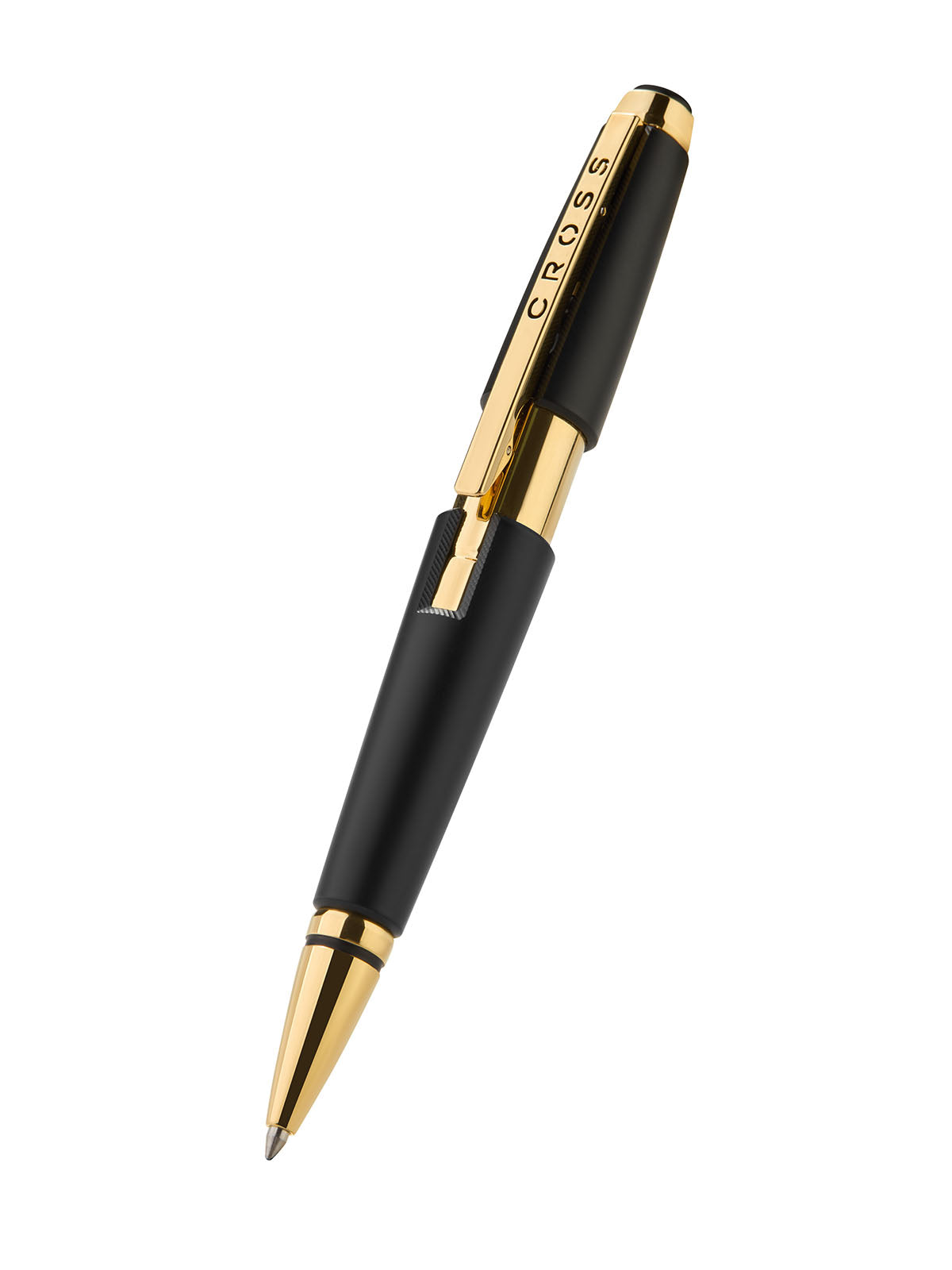 Cross Edge Matte Black & Gold Rollerball Pen