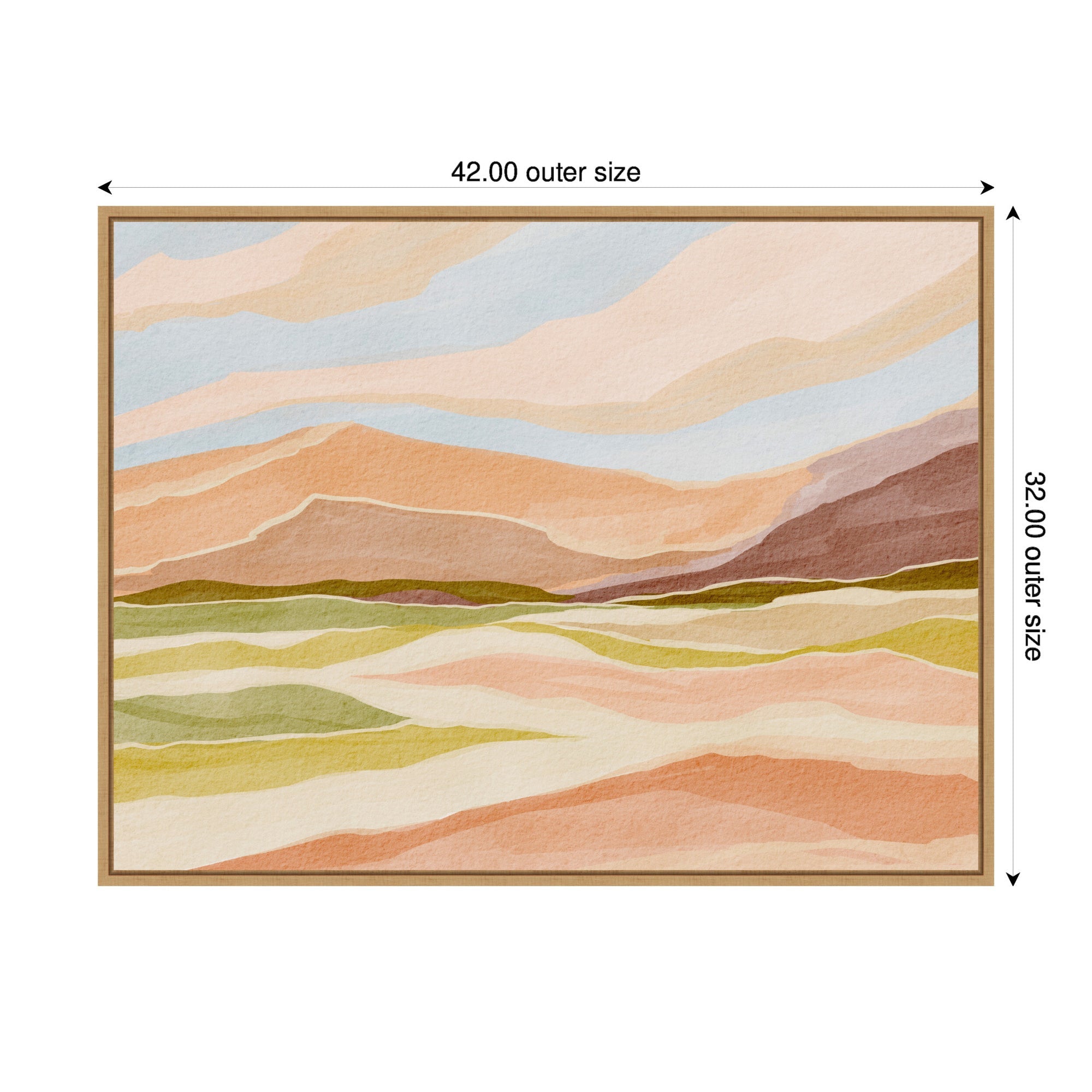 Sylvie Desert Dreams Framed Canvas by Nikita Jariwala