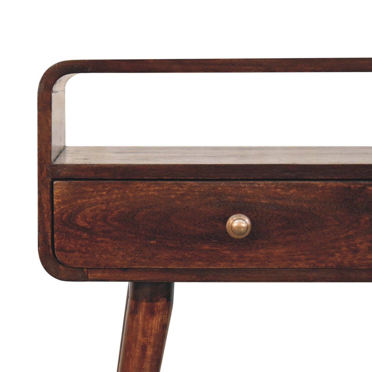 Curved Mango Wood Console Table