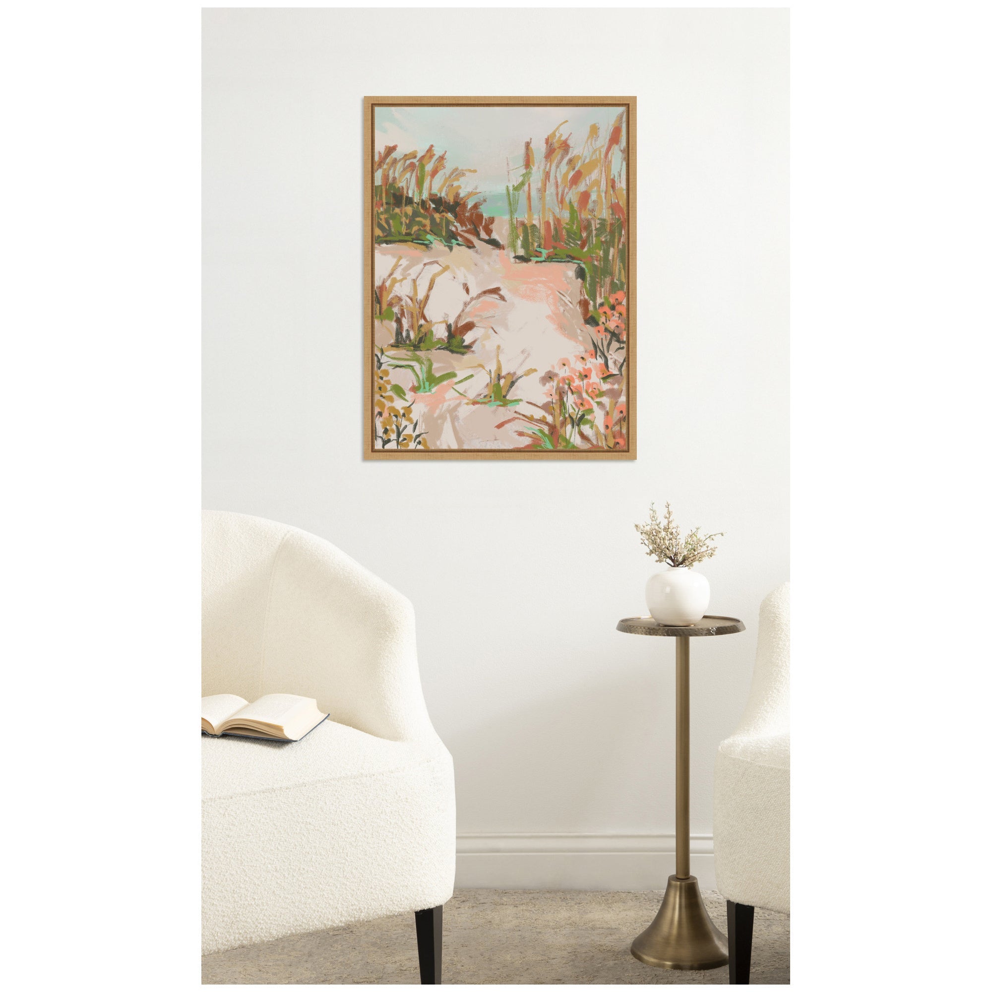 Sunrise Seascape by Annie Quigley Framed Canvas Wall Art Print