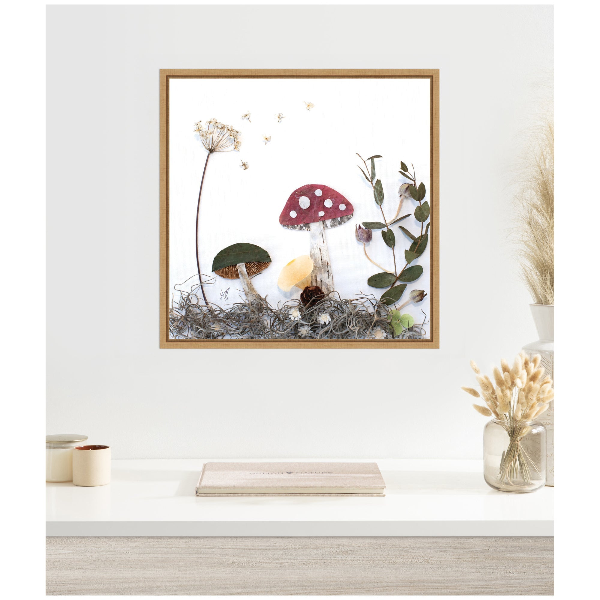 Mushroom No. 2 by Madeline Jeppesen Framed Canvas Wall Art Print