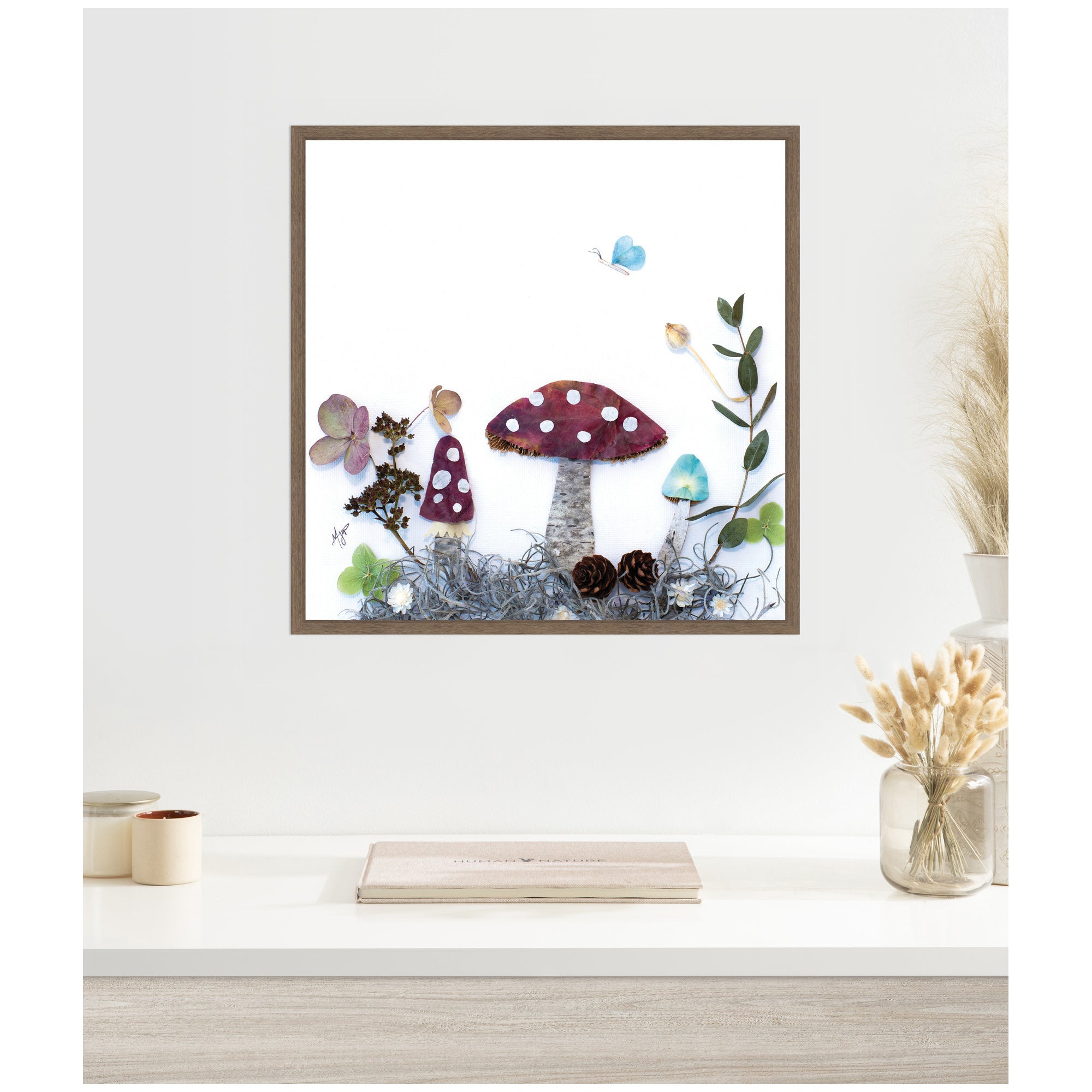 Mushroom No. 1 by Madeline Jeppesen Framed Canvas Wall Art Print