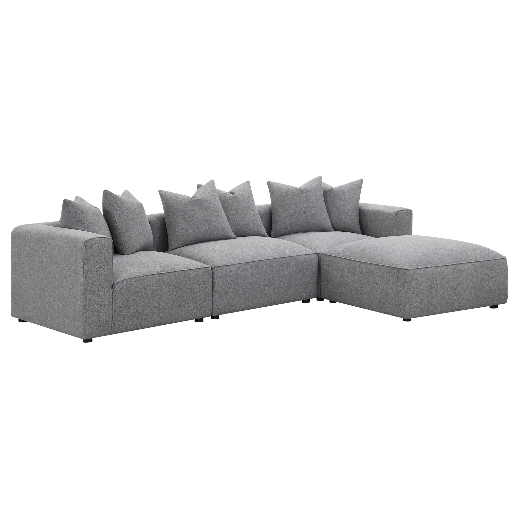 Jennifer Modular Ottoman — Grey