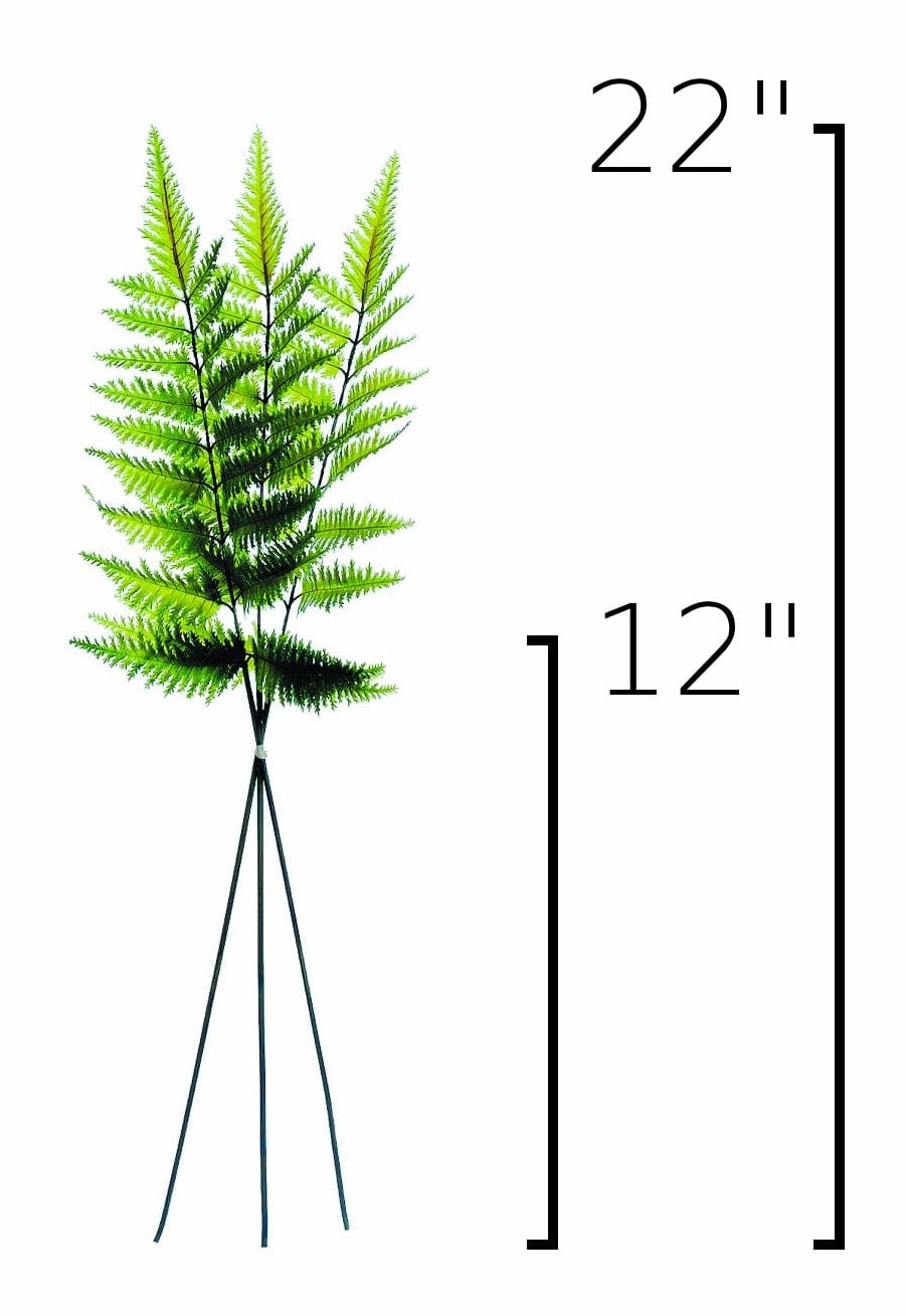 22" Faux Forest Fern Stem Bundle