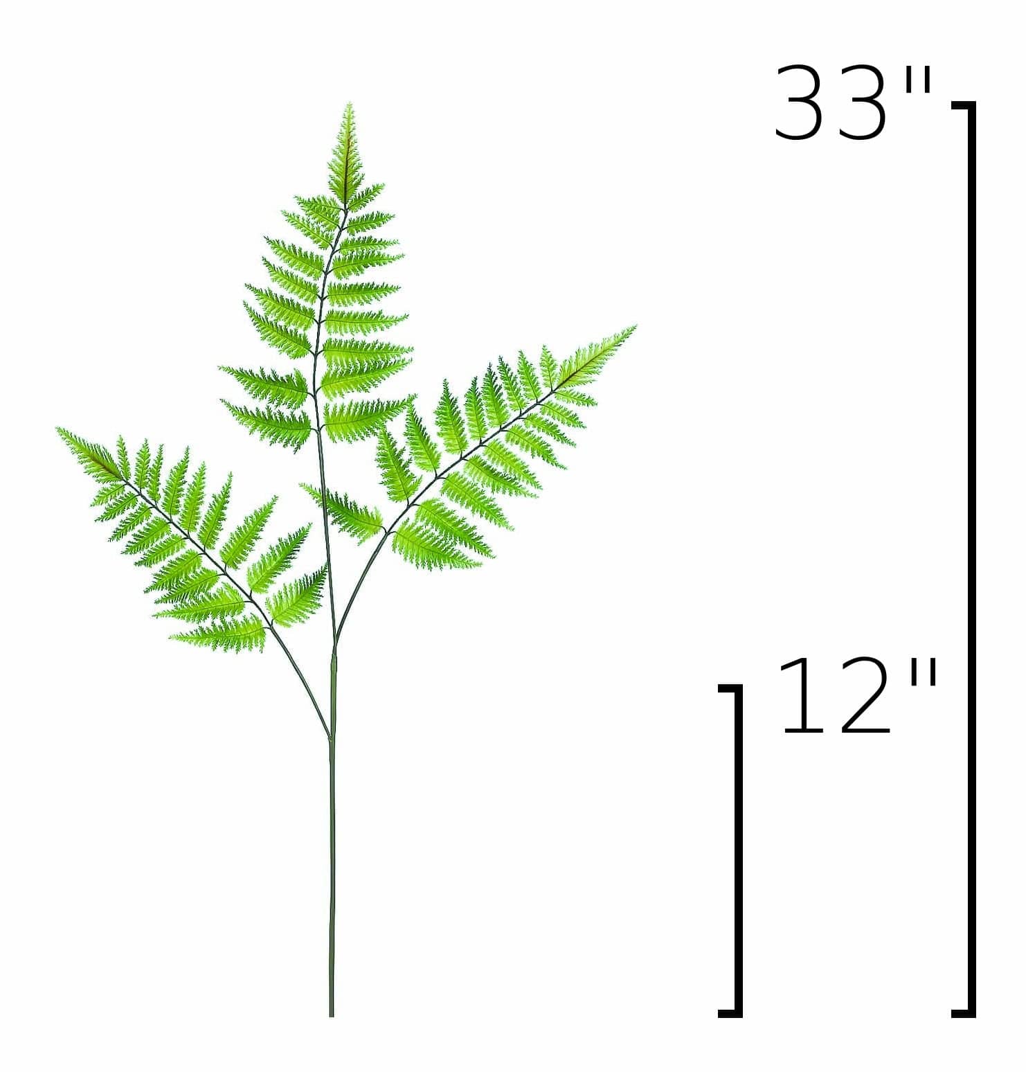 33" Faux Forest Fern Spray