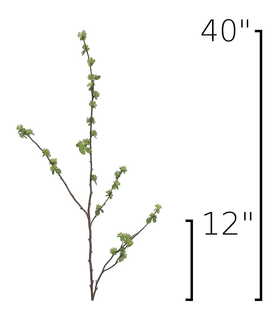 40" Faux Budding Branch Stem