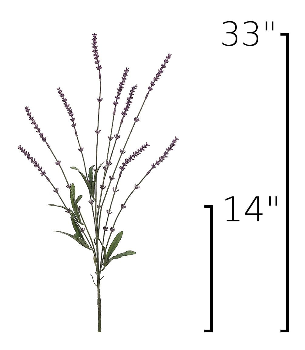 33" Faux Lavender Stem