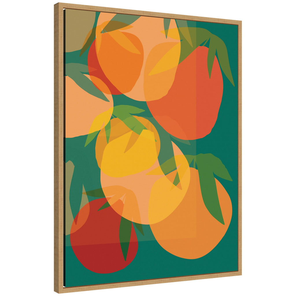 Spring Citrus 2 by Alicia Bock Framed Canvas Wall Art Print