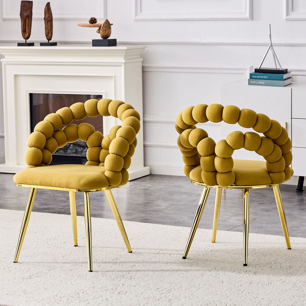 Puffy Bubble Dining Chairs — Set of 2