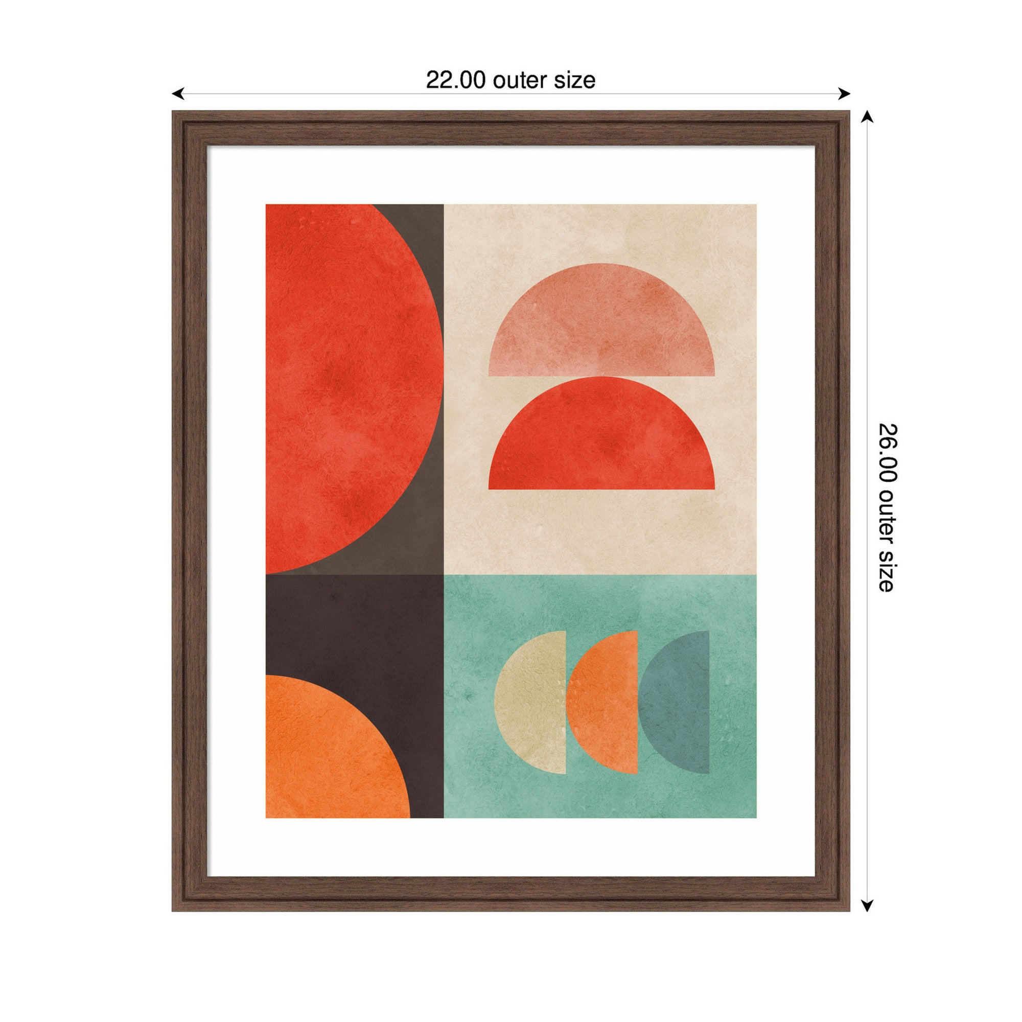 Circles in Harmony No. 11 by Vitor Costa Framed Wall Art Print