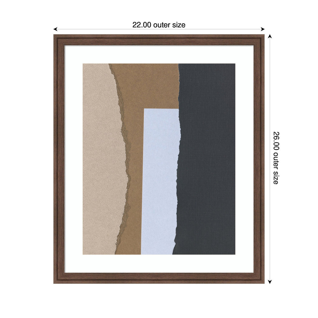 Torn Paper No3 by Mareike Bohmer Framed Wall Art Print