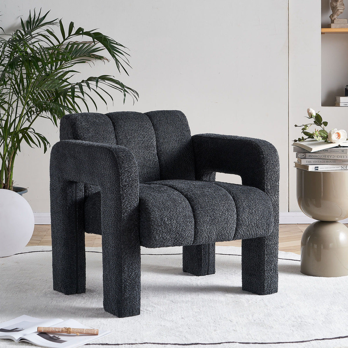 Bouclé Upholstered Accent Chair