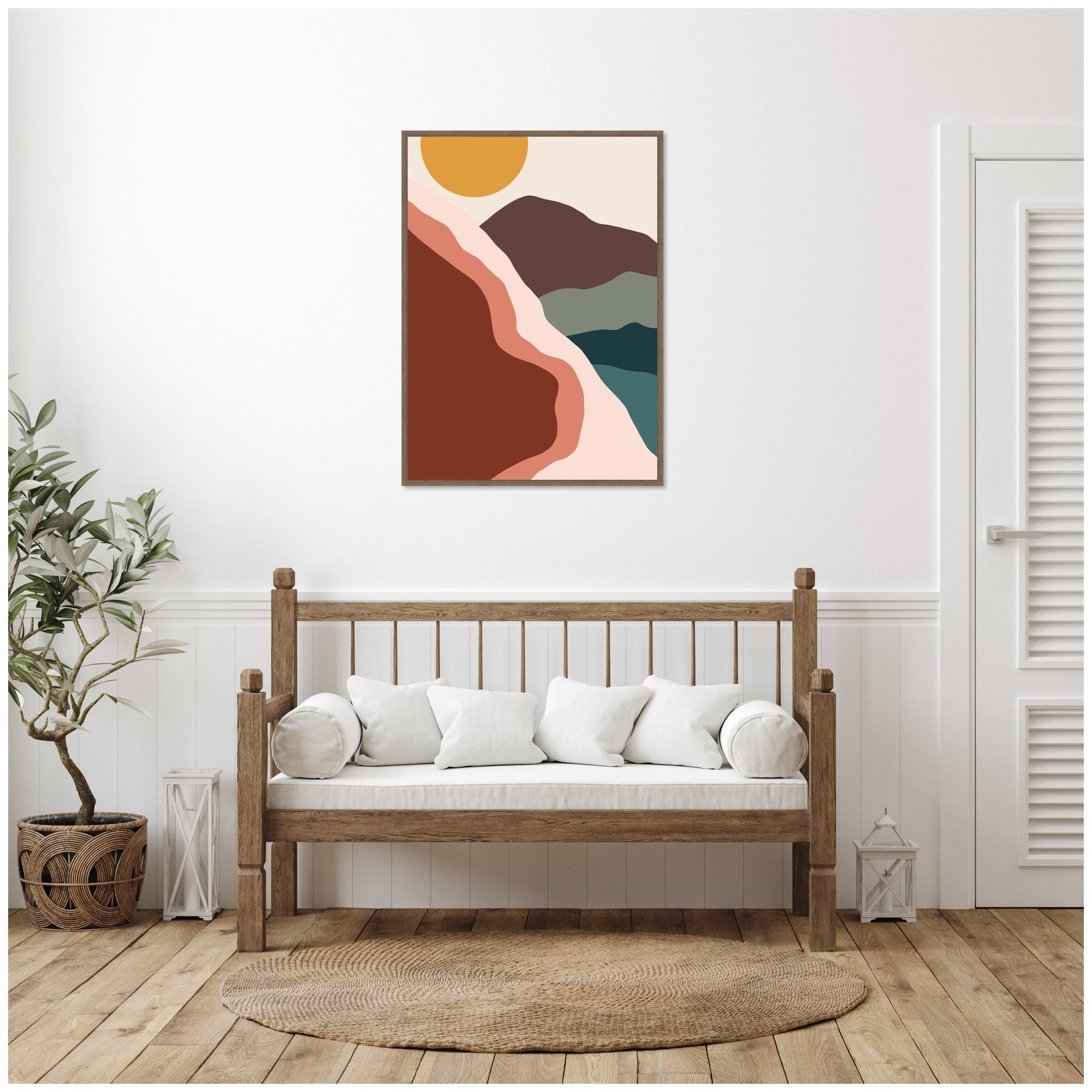Move Mountains by Alicia Bock Framed Canvas Wall Art Print