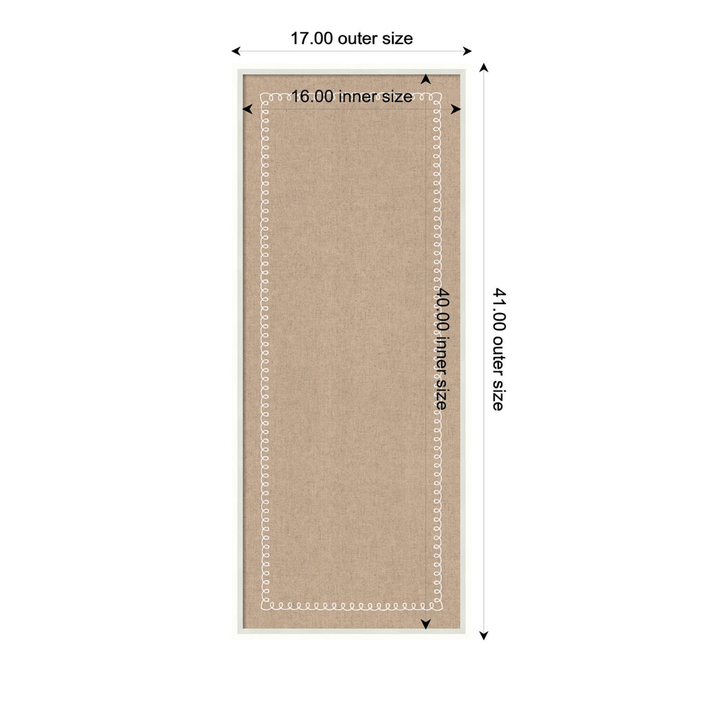 Pinboard White Scalloped Edge