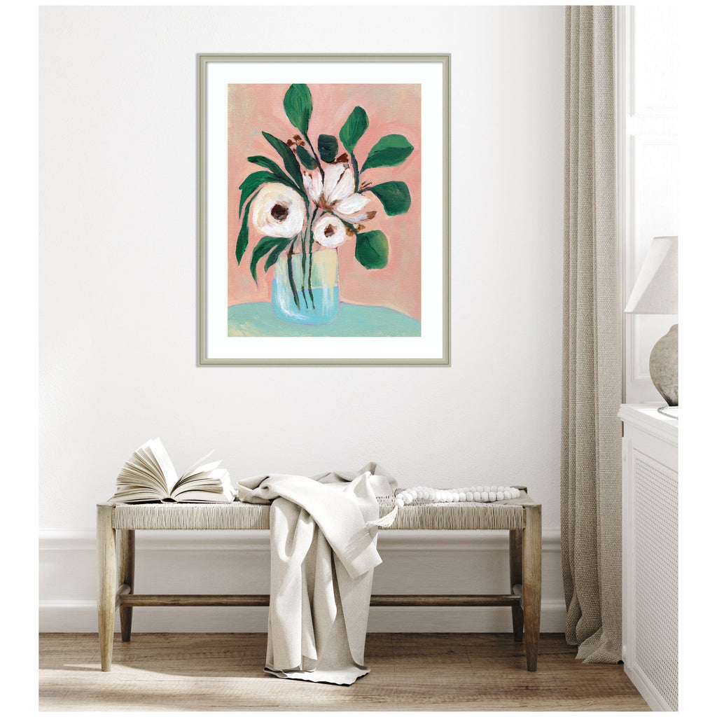 Framed Art Blush in Bloom by Nikita Jariwala