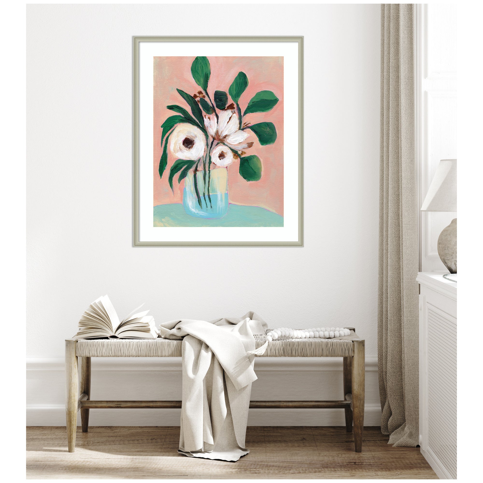 Framed Art Blush in Bloom by Nikita Jariwala