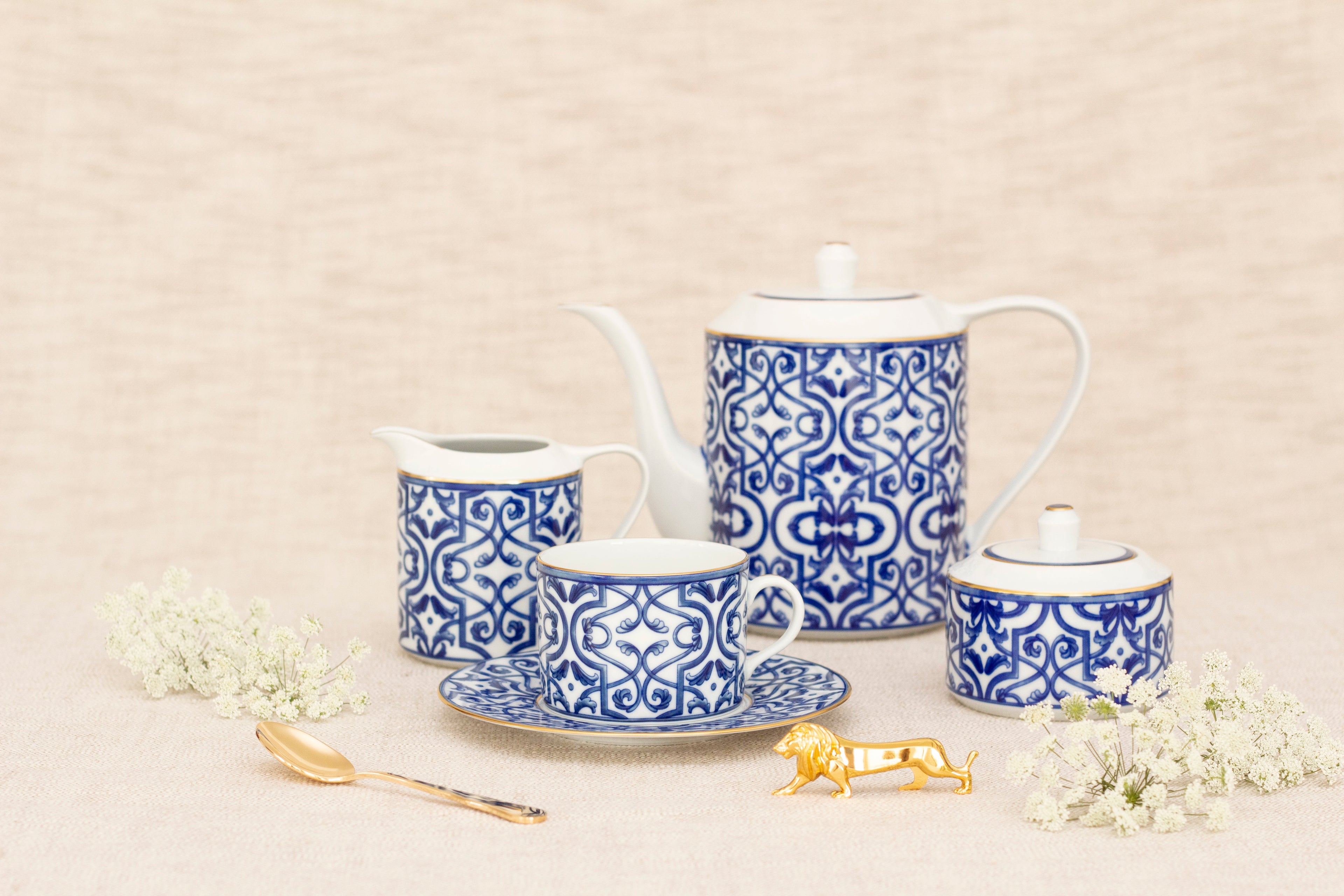 Blue Legacy Tea Cup & Saucer (Set of 2)