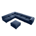 Sculptural Modular Sectional Sofa with Storage