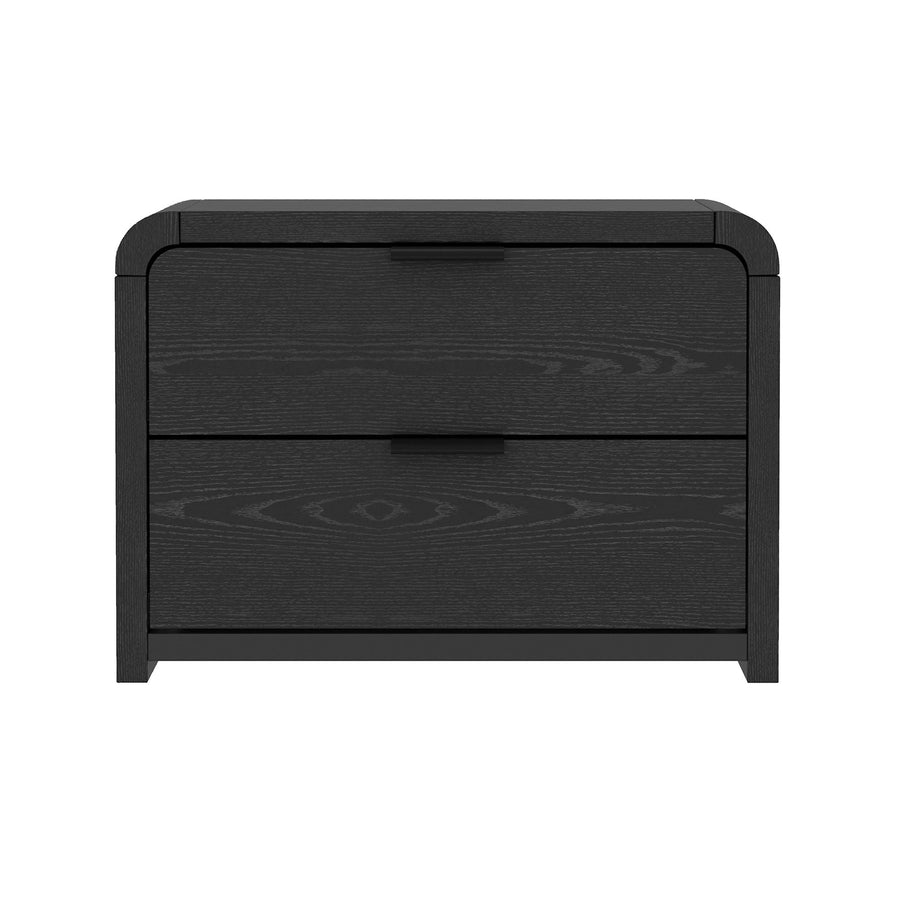 Grace Rounded Two-Drawer Nightstand