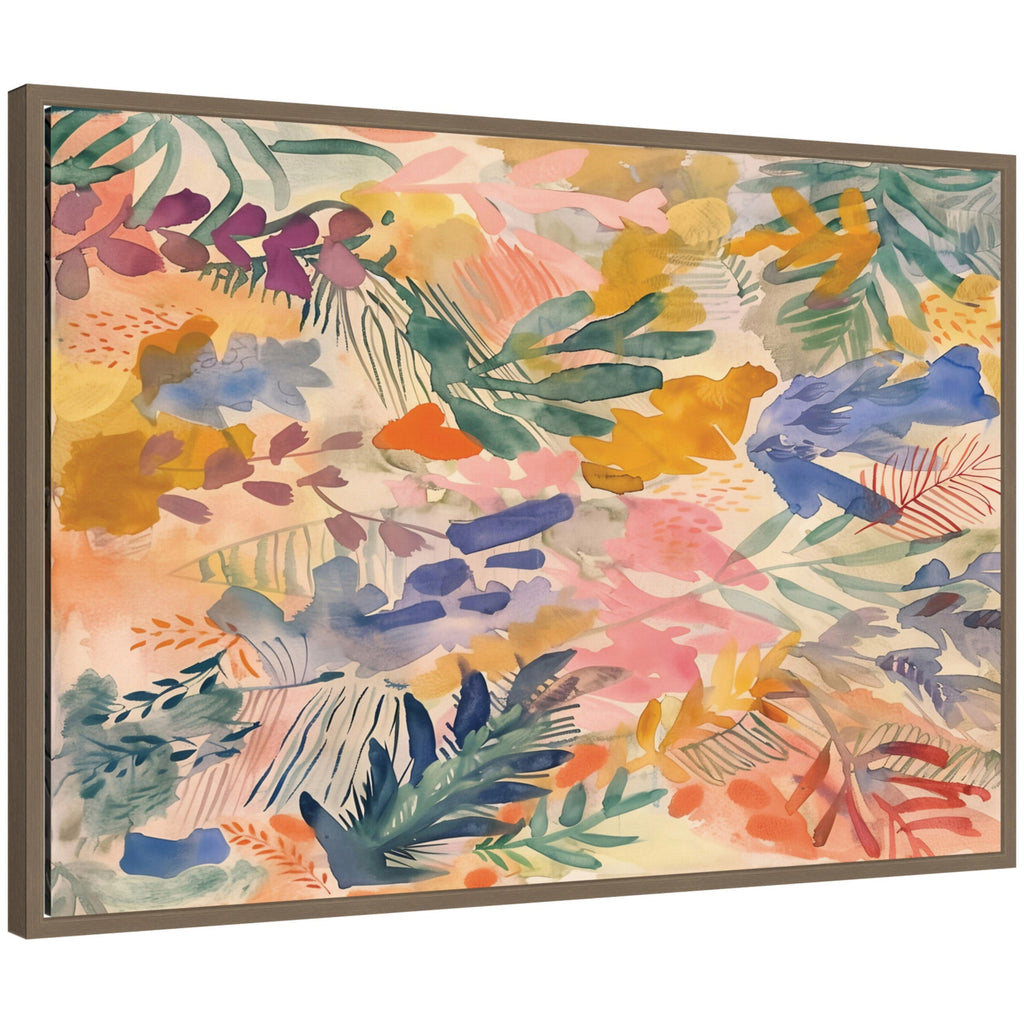Sylvie Flower Market Framed Canvas by Amy Lighthall