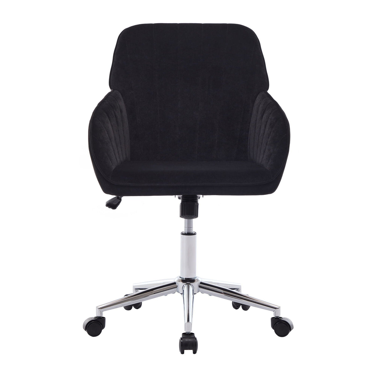 Ergonomic Swivel Office Chair with Silver Base — Color Options