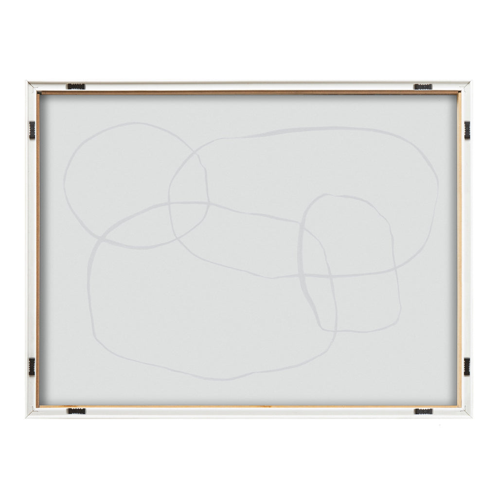 Blake 871 Modern Circles Framed Printed Glass by Teju Reval of SnazzyHues