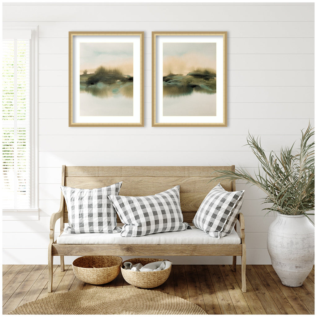 Tranquil Meadows 2 Piece Framed Wall Art Print Set by Amy Lighthall