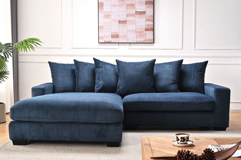 Oversized L-Shaped Sectional Sofa with Chaise