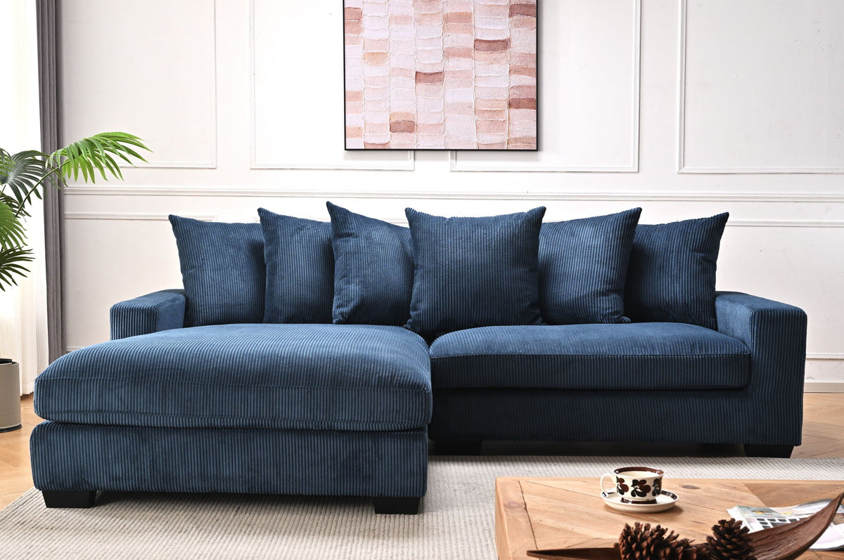 Oversized L-Shaped Sectional Sofa with Chaise