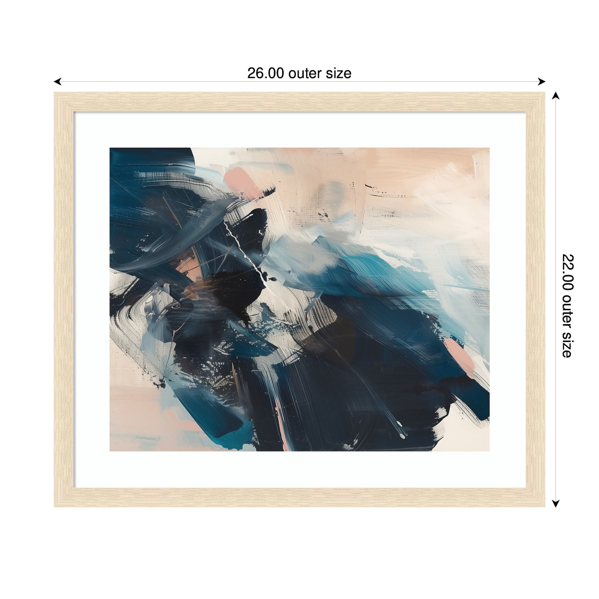Framed Art Deep Blue Momentum II by Amy Lighthall