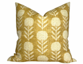 Zinnia Pillow Cover in Goldenrod, McLaurin + Piercy Textiles