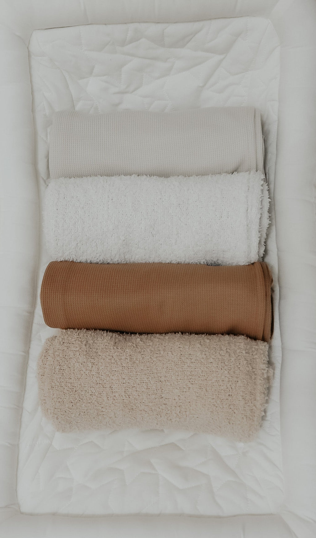 Caramel Waffle Knit Blanket