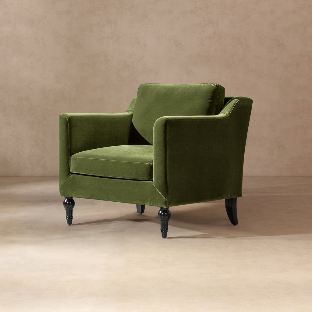 Josephine Upholstered Accent Chair — Olive