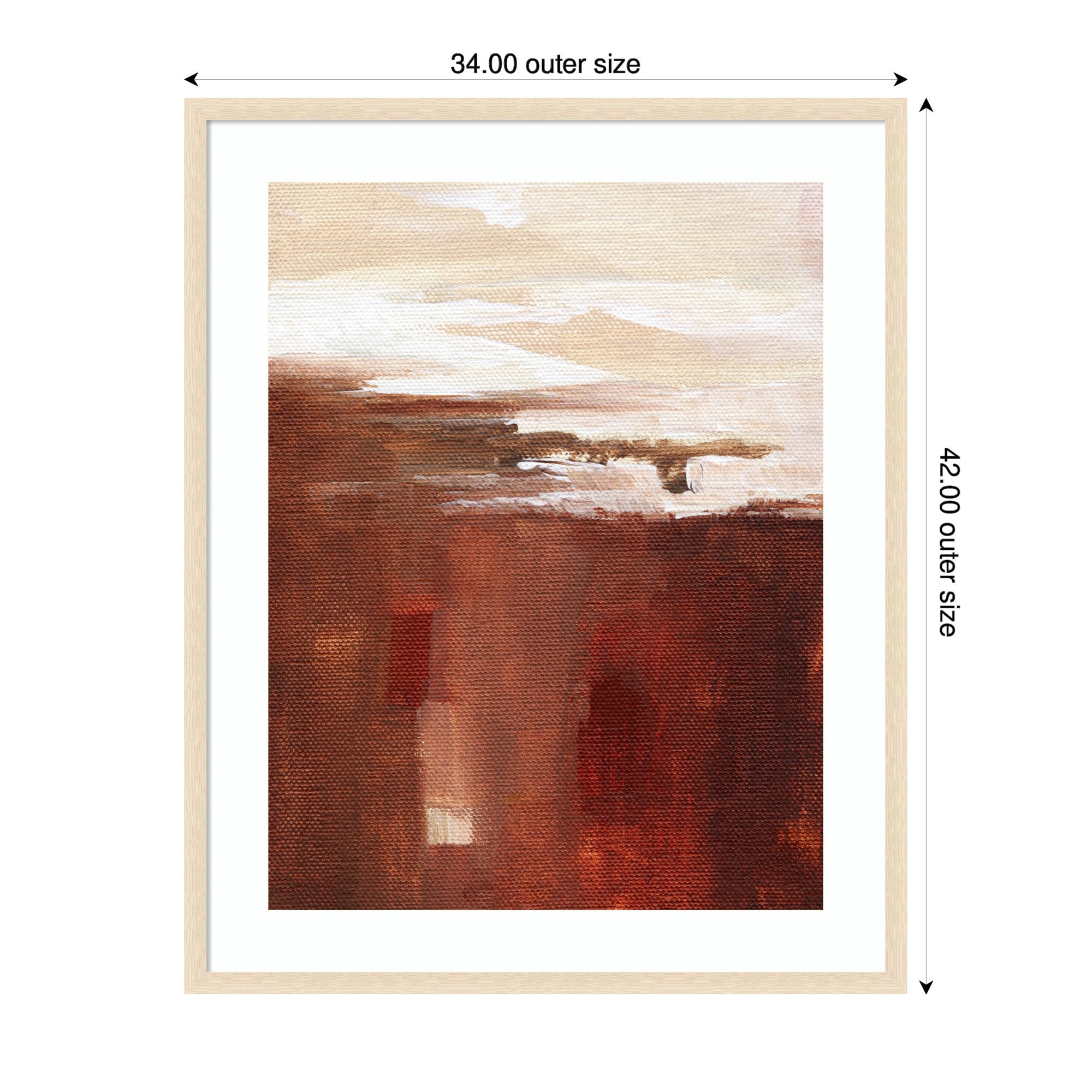 Framed Art Earthen Abstract by Nikita Jariwala