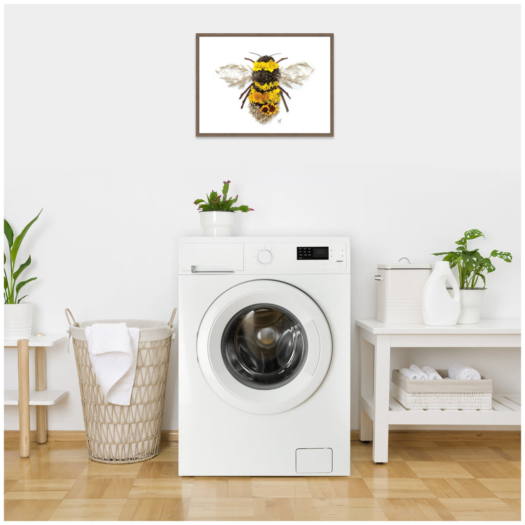 Bumble Bee Framed Canvas Art
