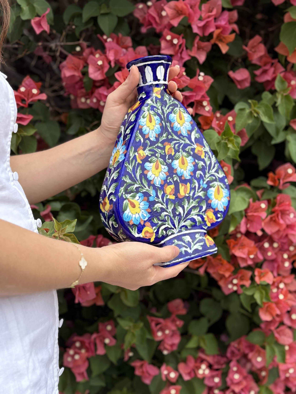 Azura Vase — Handcrafted Blue Pottery