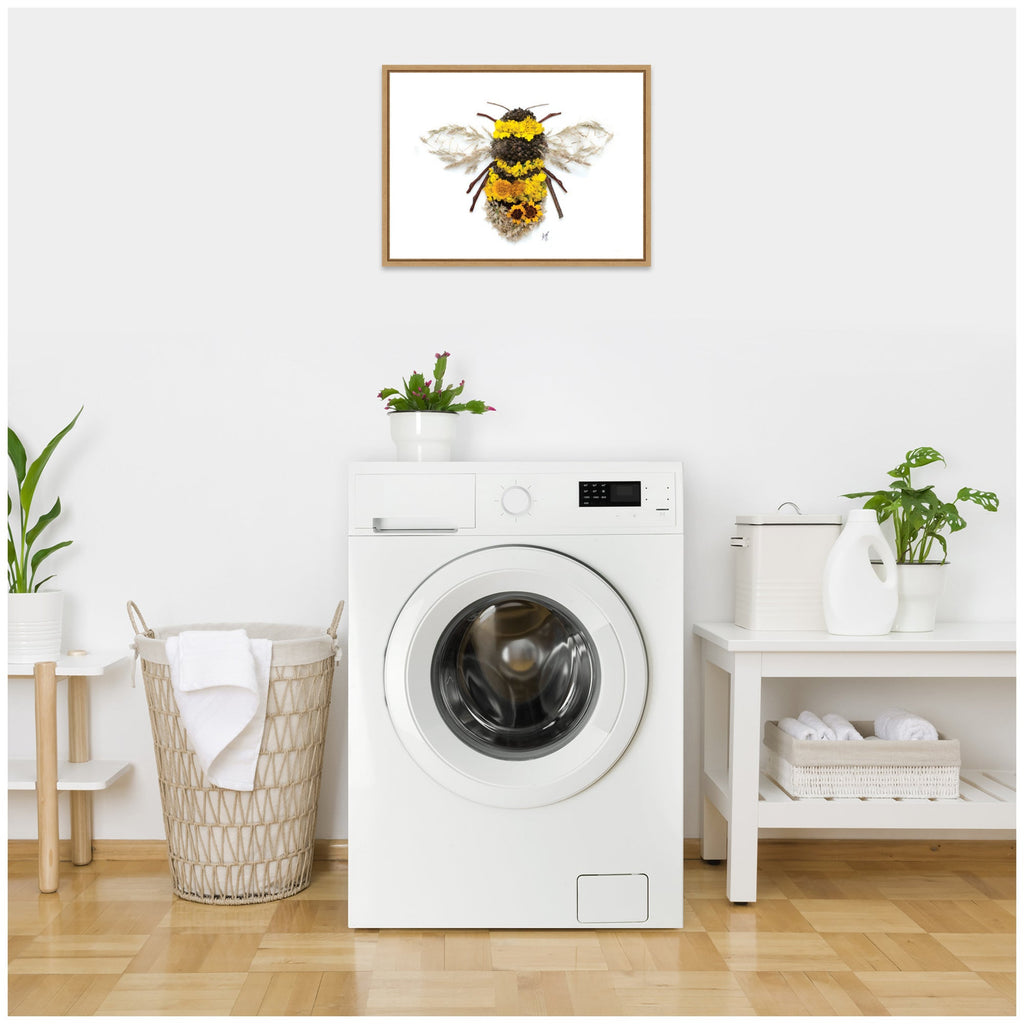 Bumble Bee Framed Canvas Art