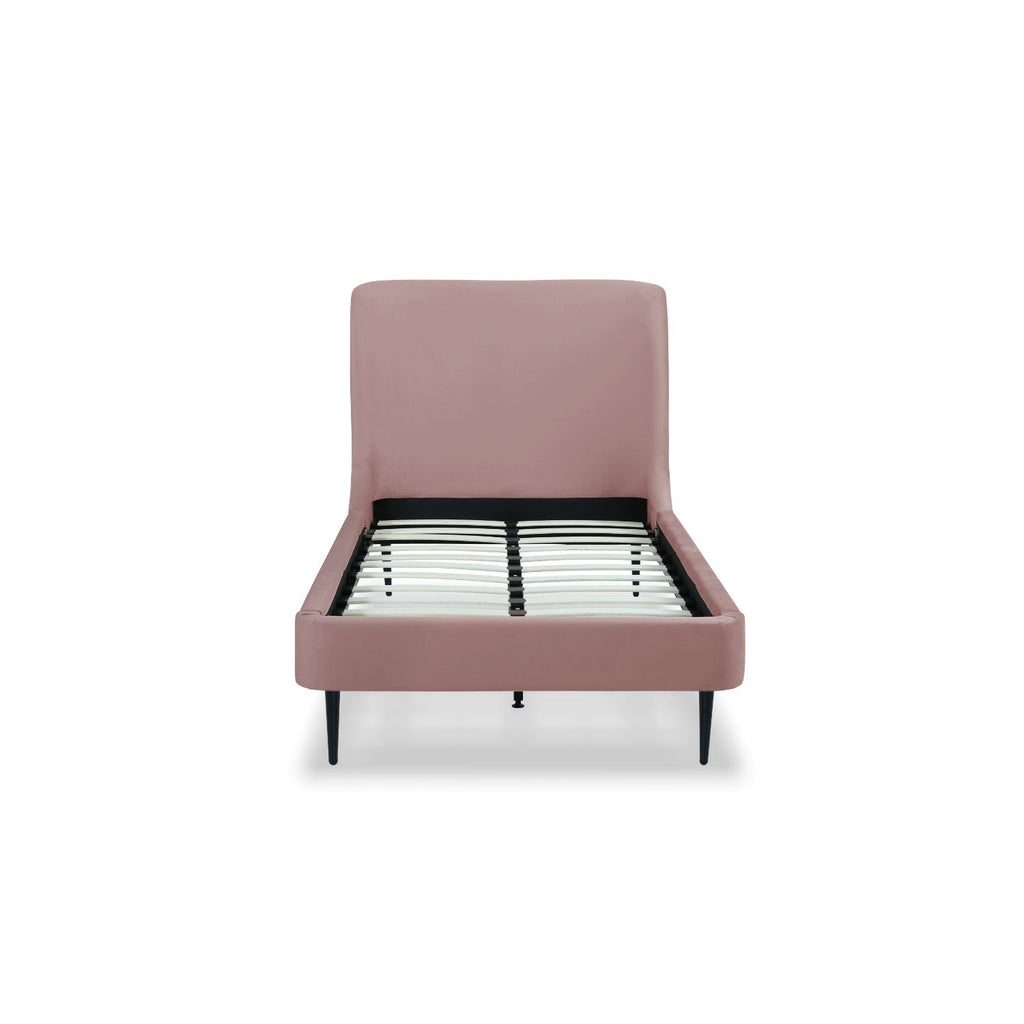 Heather - Upholstered Bed With Curved Headboard