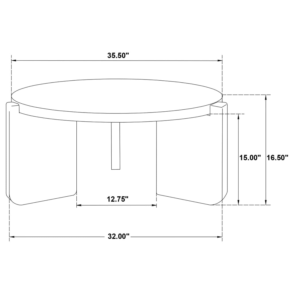 Cordova Round Wood Coffee Table