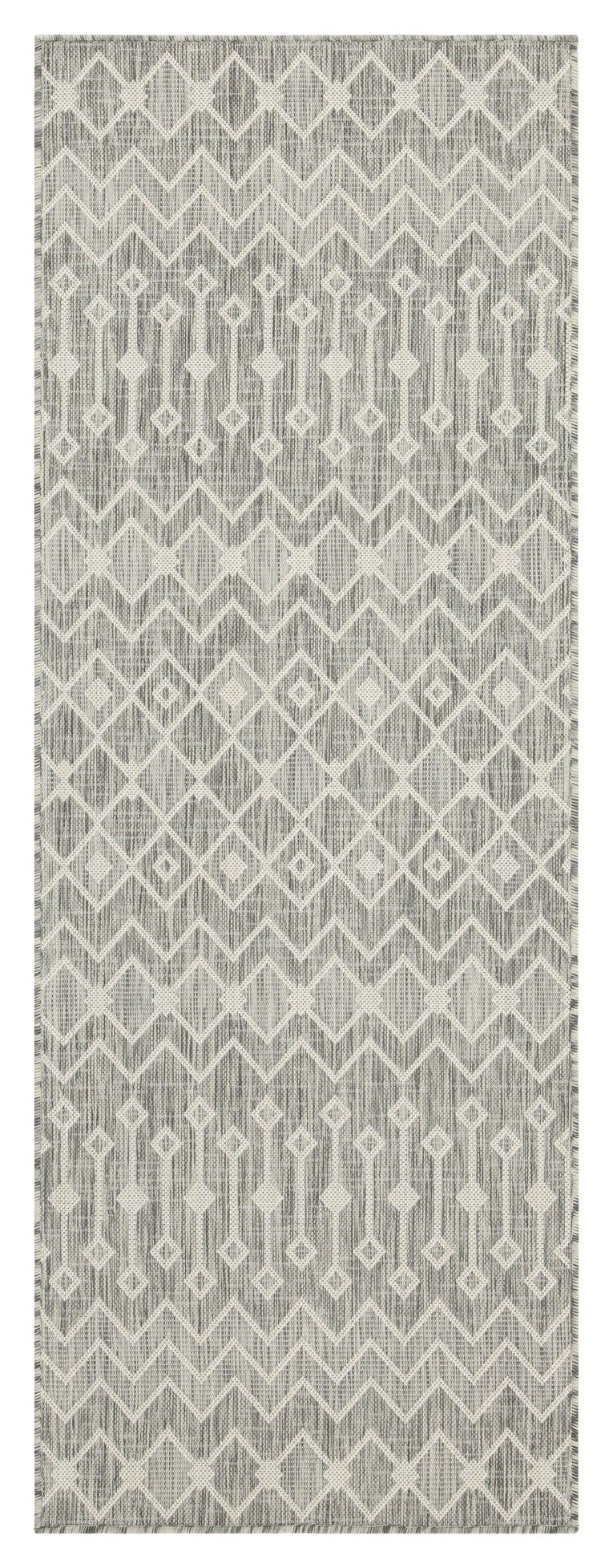 Sunshine 5'3" x 7'3" Indoor/Outdoor Area Rug - Silver