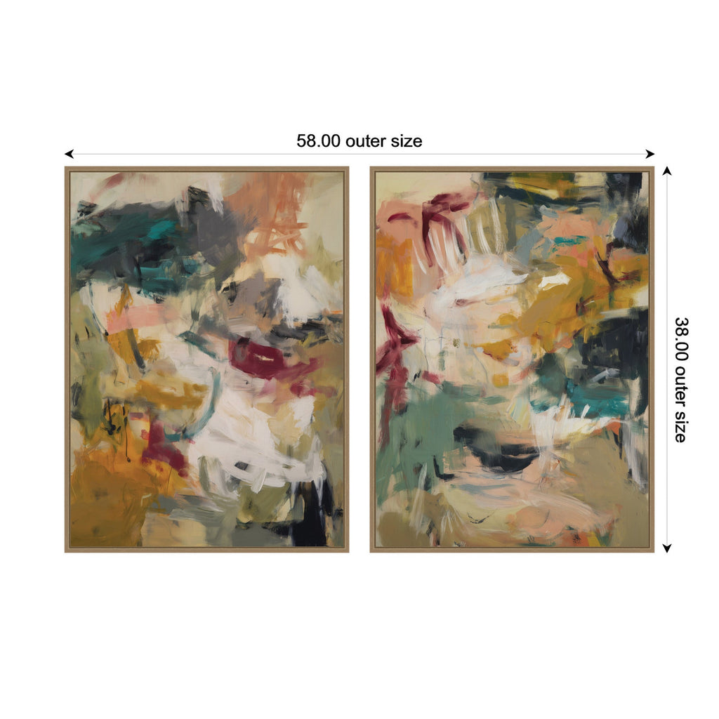 Painted Storm No. 1 & No. 2 2 Piece Framed Canvas Wall Art Set by Amy Lighthall