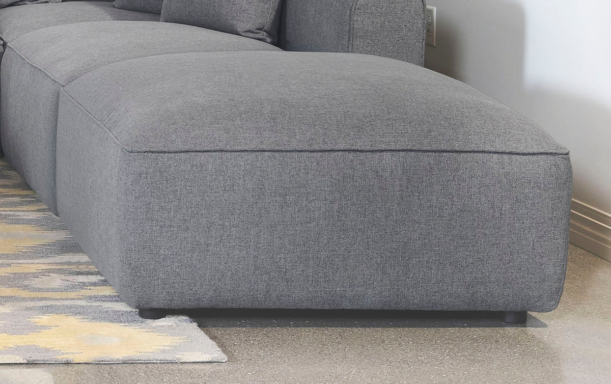 Jennifer Modular Ottoman — Grey