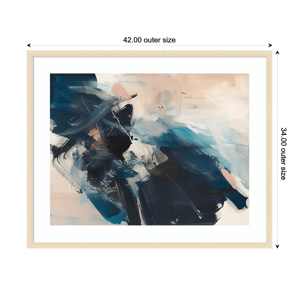 Framed Art Deep Blue Momentum II by Amy Lighthall