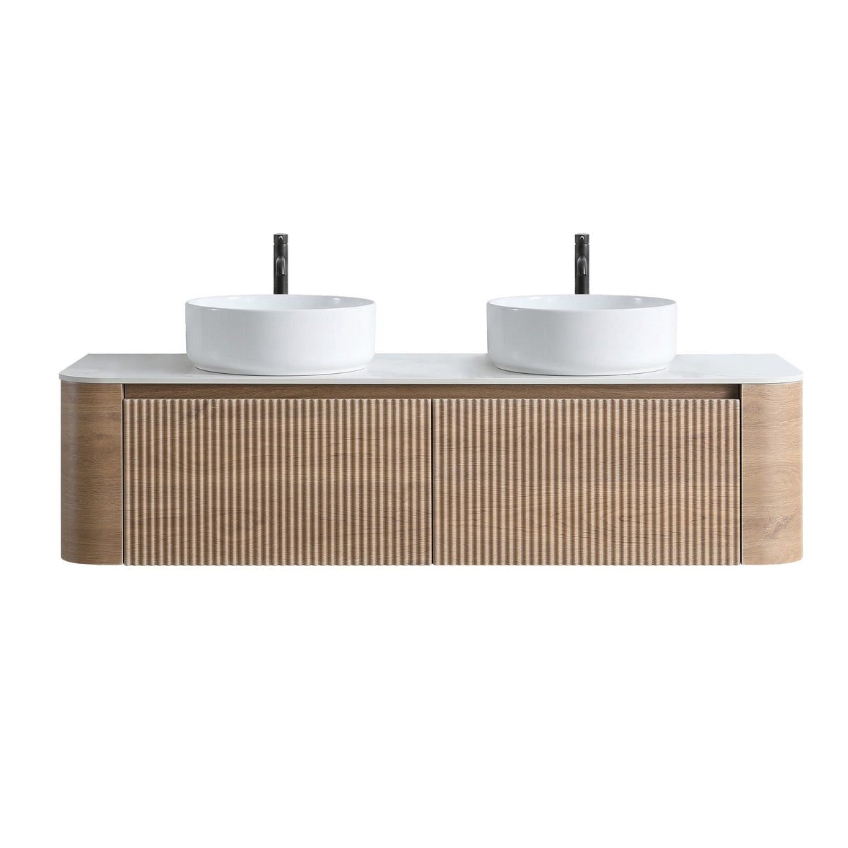 Erba 60-Inch Bathroom Vanity — Honey